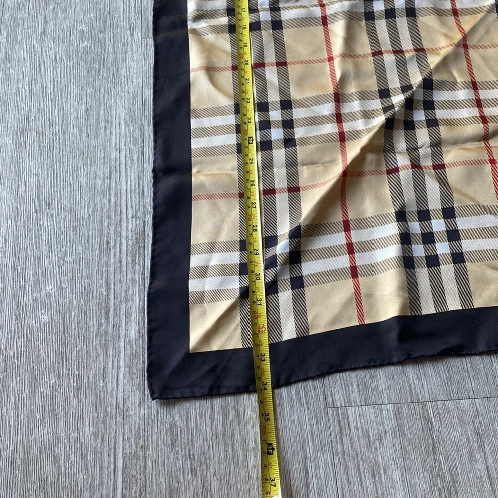 Authentic Burberry Nova Check silk scarf
